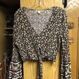 America Eagle tie shirt